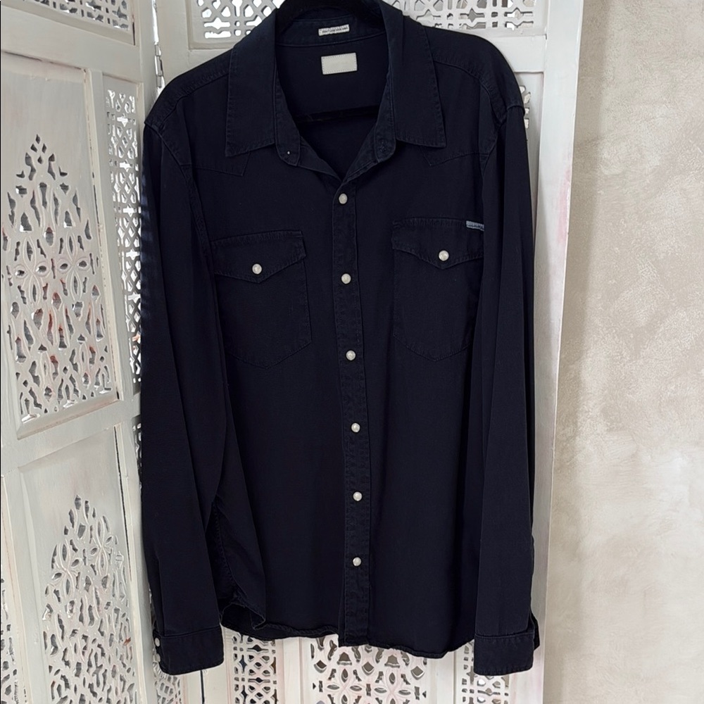 MOTHER Dark Navy Shirt